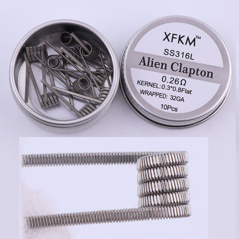 Clapton Wire Pre Built - Bobina preconstruida Alien Clapton Fused Clapton,
