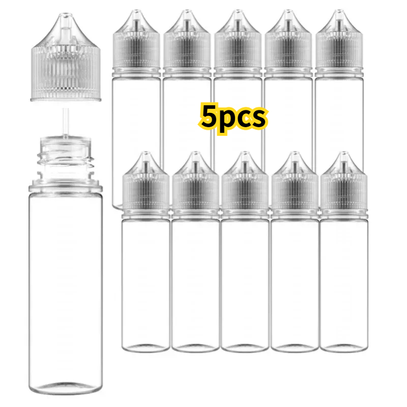 Juice Bottle Dropper - 5 uds 30ml-120ml PET botellas cuentagotas