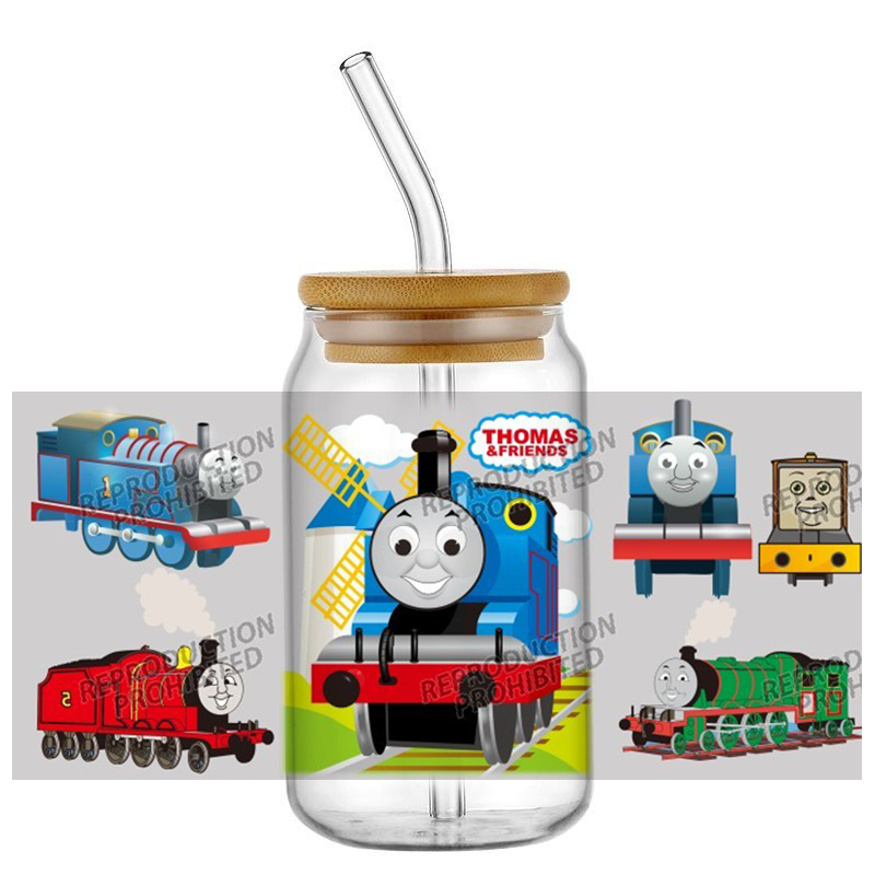 Rdta Tank Glass - Adhesivos de Tren de Dibujos Animados,