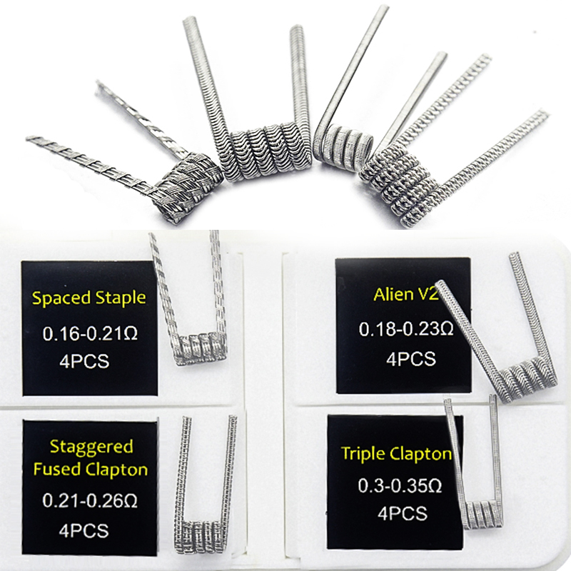 Clapton Wire Pre Built - Bobina prefabricada de Clapton fundido NI80,
