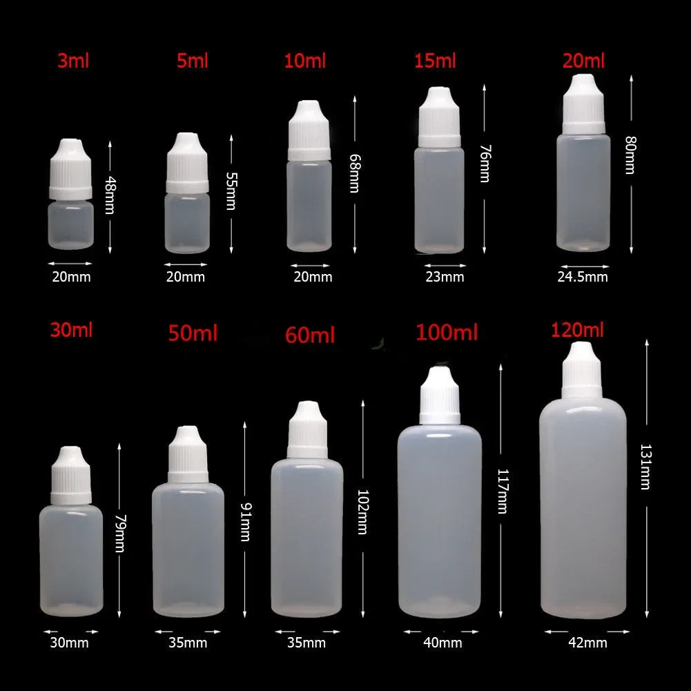 5 uds 3/5/10/15/20/30/50/60/10 - Juice Bottle Dropper reseña y precio
