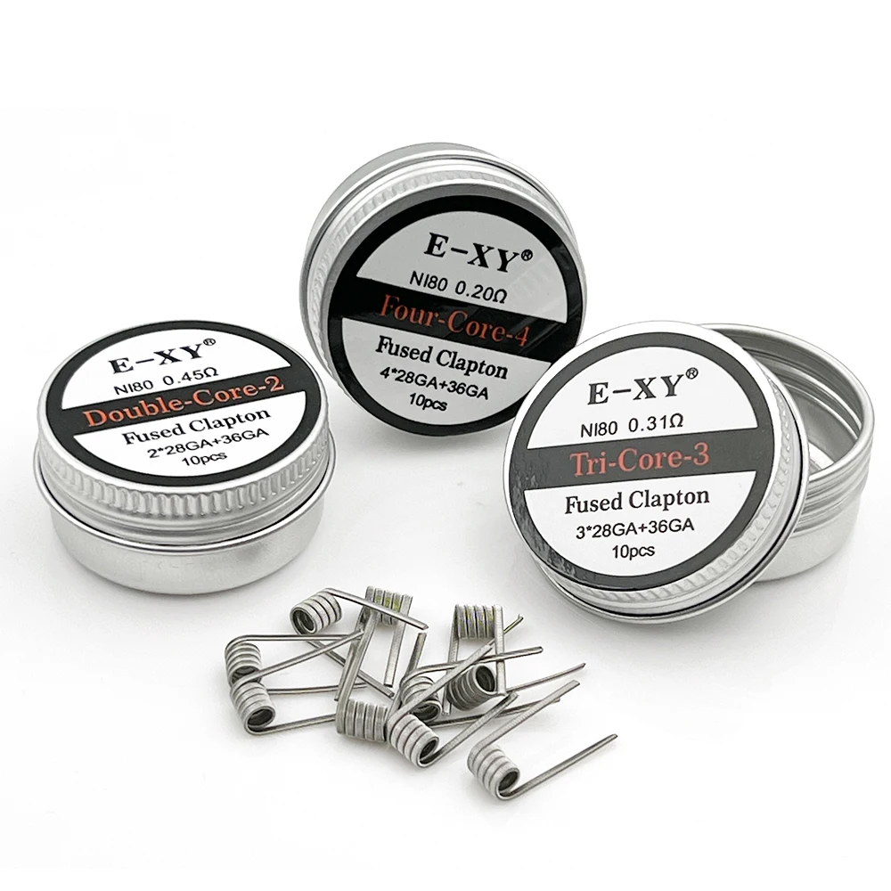 10 unids/caja Ni80 bobina pref - Clapton Wire Pre Built reseña y precio