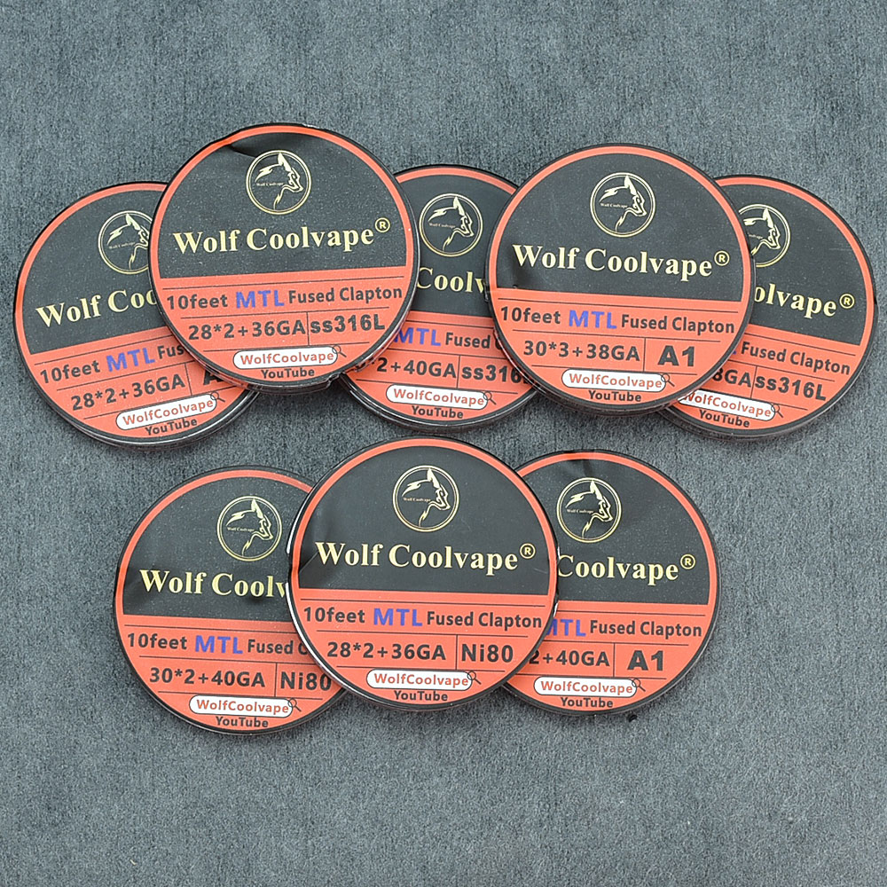10 pies NI80/A1/SS316L MTL res - Clapton Wire Pre Built reseña y precio