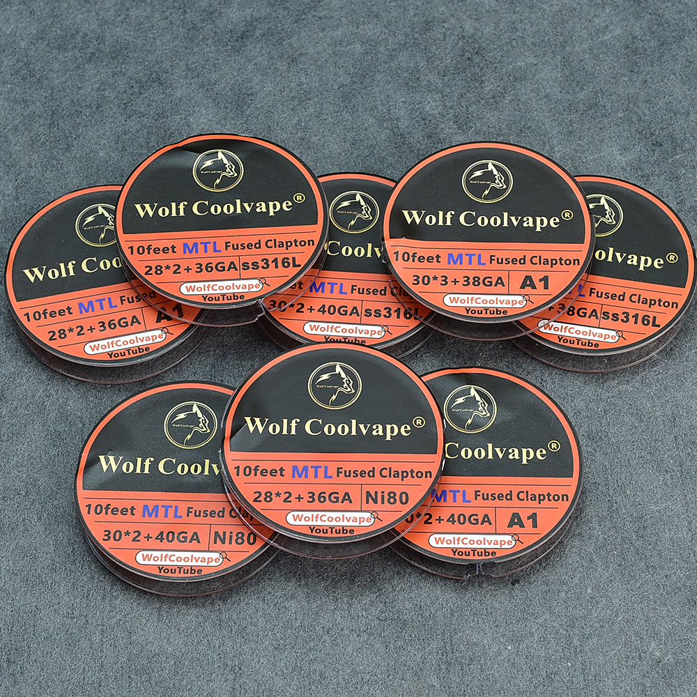 10 pies NI80/A1/SS316L MTL res - Clapton Wire Pre Built reseña y precio