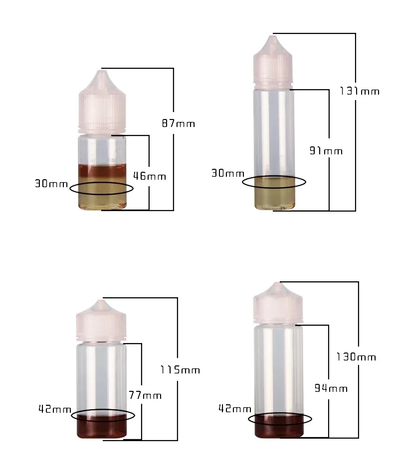 5 uds 30ml-120ml PET botellas  - Juice Bottle Dropper reseña y precio