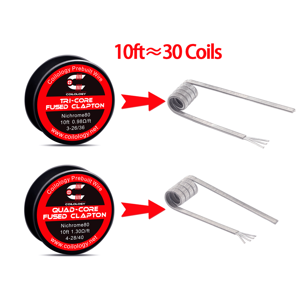 Cable prefabricado de 10 pies  - Clapton Wire Pre Built reseña y precio
