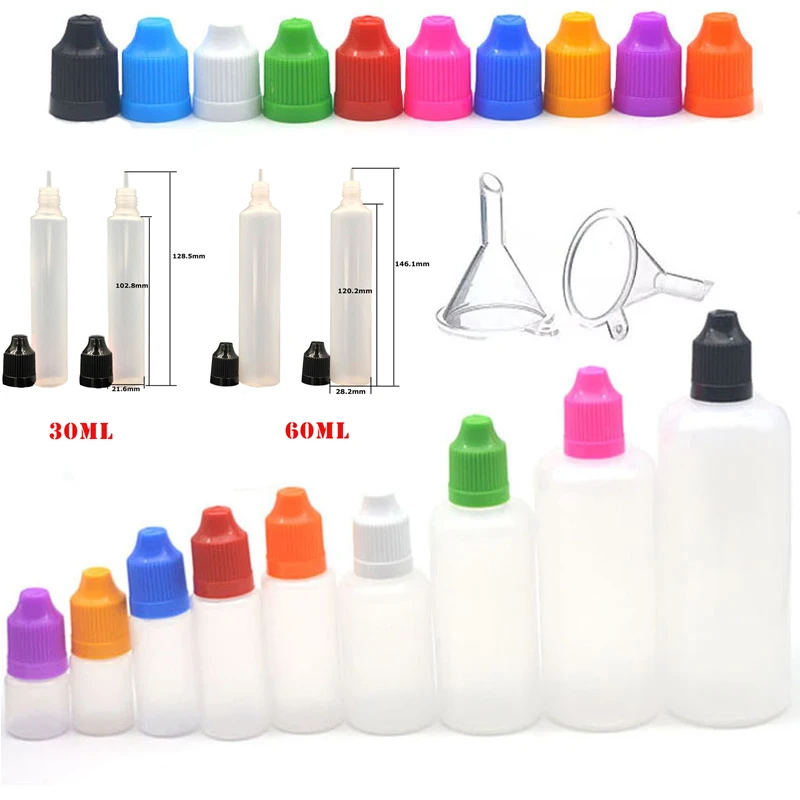 100 Uds 3/5/10/15/20/30/50/100 - Juice Bottle Dropper reseña y precio